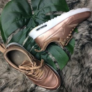 Nike rose gold Thea sneakers